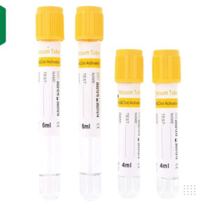 Tubes sous vide gel + activateur de coagulation